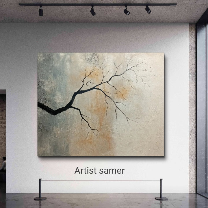 Abstract wall art the silent tree